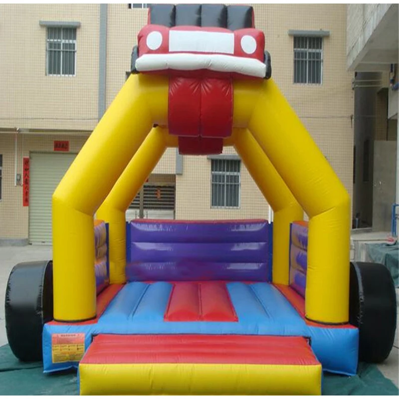 High Quality Inflatable Bounce House Inflatable Trampoline With Popular Car Design For Young Age Kids Play Outdoor Or Indoor