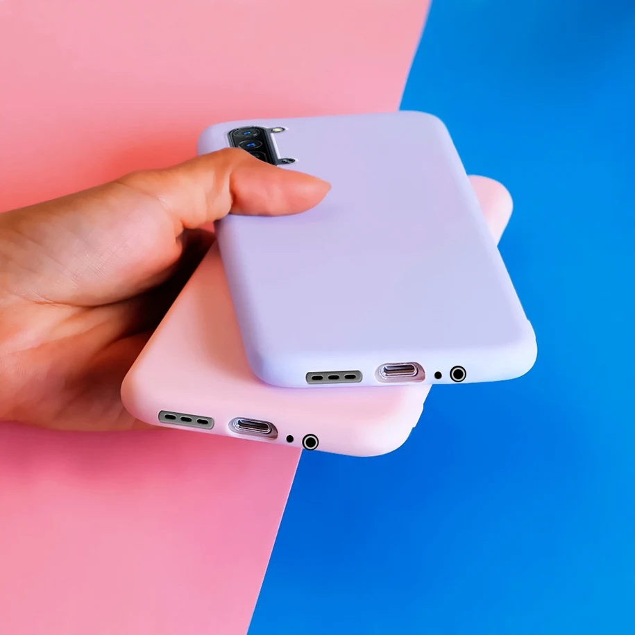For OPPO Find X2 Lite Case Find X2 Neo Cover Simple Candy Color Silicone Phone Cases For OPPO Reno3 3Pro 5G CPH2009 CPH2005 Capa