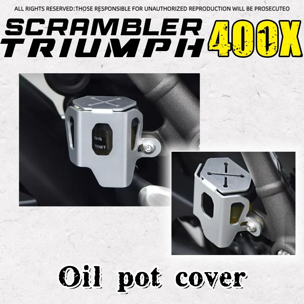 

Индивидуальная крышка тормозного масляного бака для Triumph Scrambler 400X Scrambler 400 400X Scrambler, крышка тормозного масляного бака