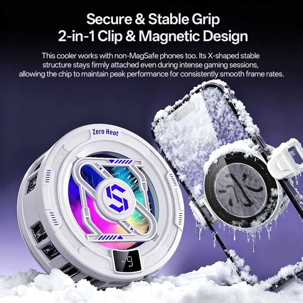 Universal Phone Cooler for Gaming, Magnetic Semiconductor Co