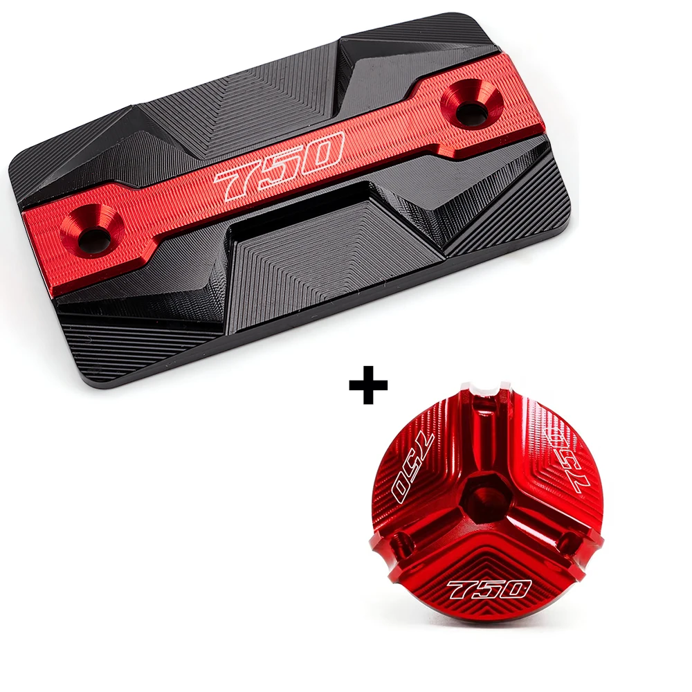 Fit For Suzuki GSX-S750 GSXS750 GSX-S 750 Motorcycle Accessories CNC Front Brake Oil Fluid Reservoir Cover Engine Oil Filler Cap