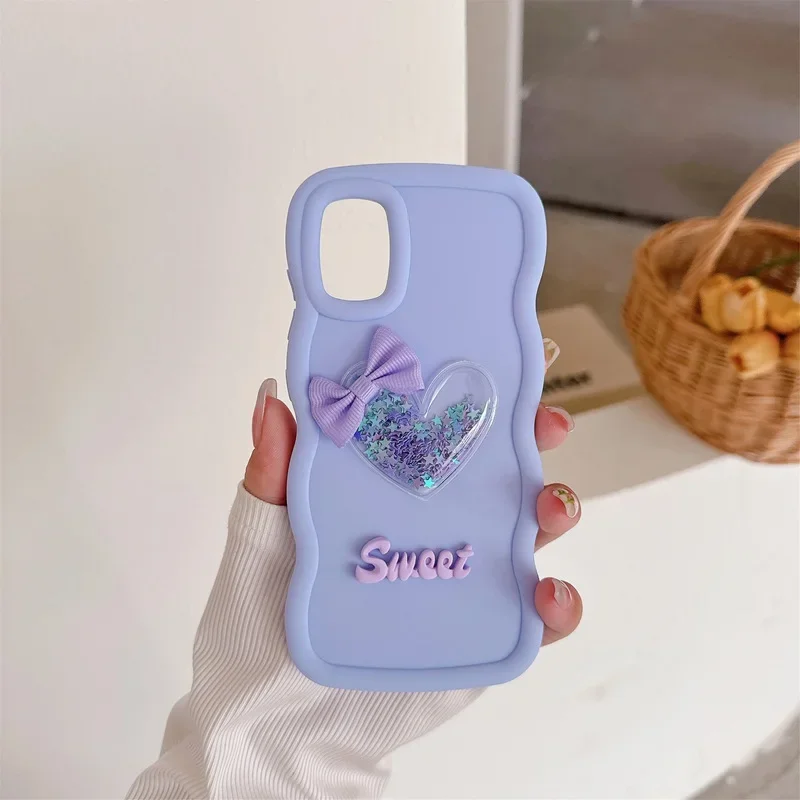 Quicksand Stars Heart Wave Soft Phone Case For Motorola Moto EDGE 40 Neo 5G E32 E22S E20 E30 E40 G10 G20 G30 G60 G60S G71S Cover