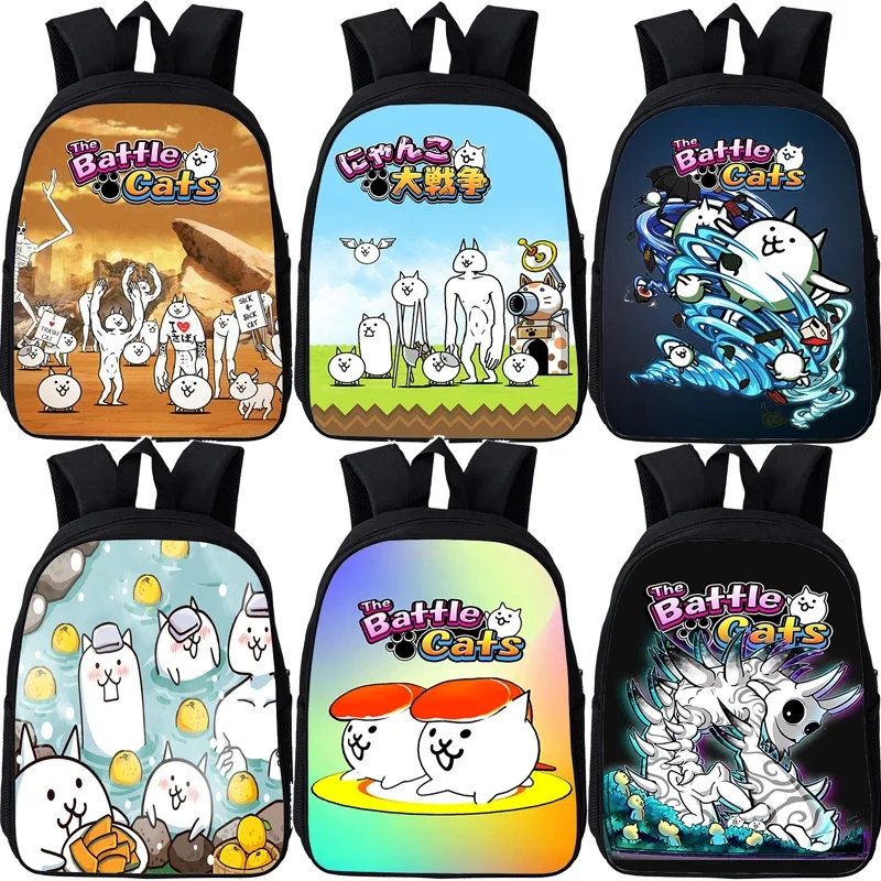 

The Battle Cats Backpack Toddler Kindergarten School Bags Waterproof Kids Backpack Preschool Boys Girls Cartoon Bookbag Mochila
