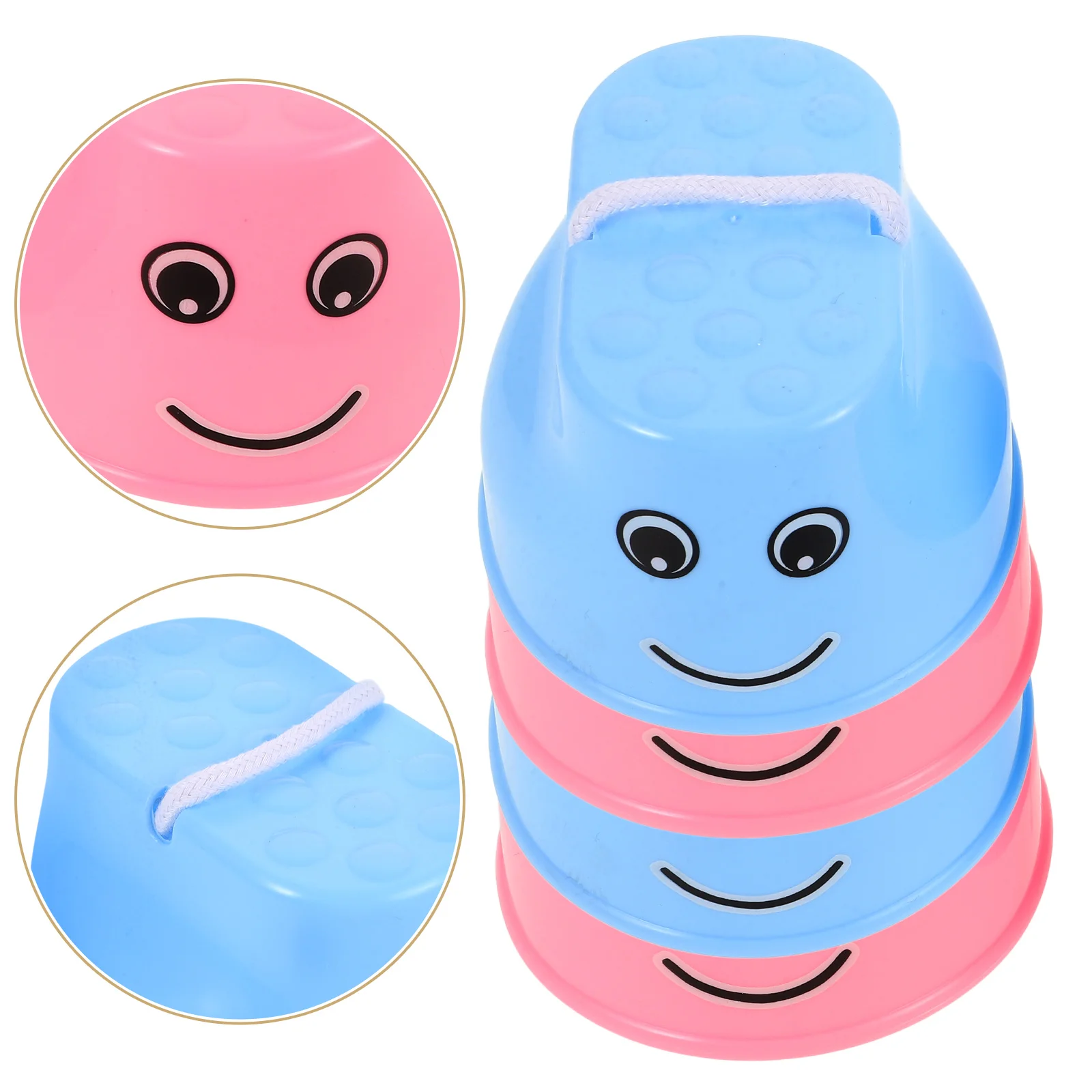 Trampoli di bilanciamento Trampoli da passeggio in plastica Piedi per bambini Stepper interattivo Allenamento per l'equilibrio del bambino Parco giochi all'aperto