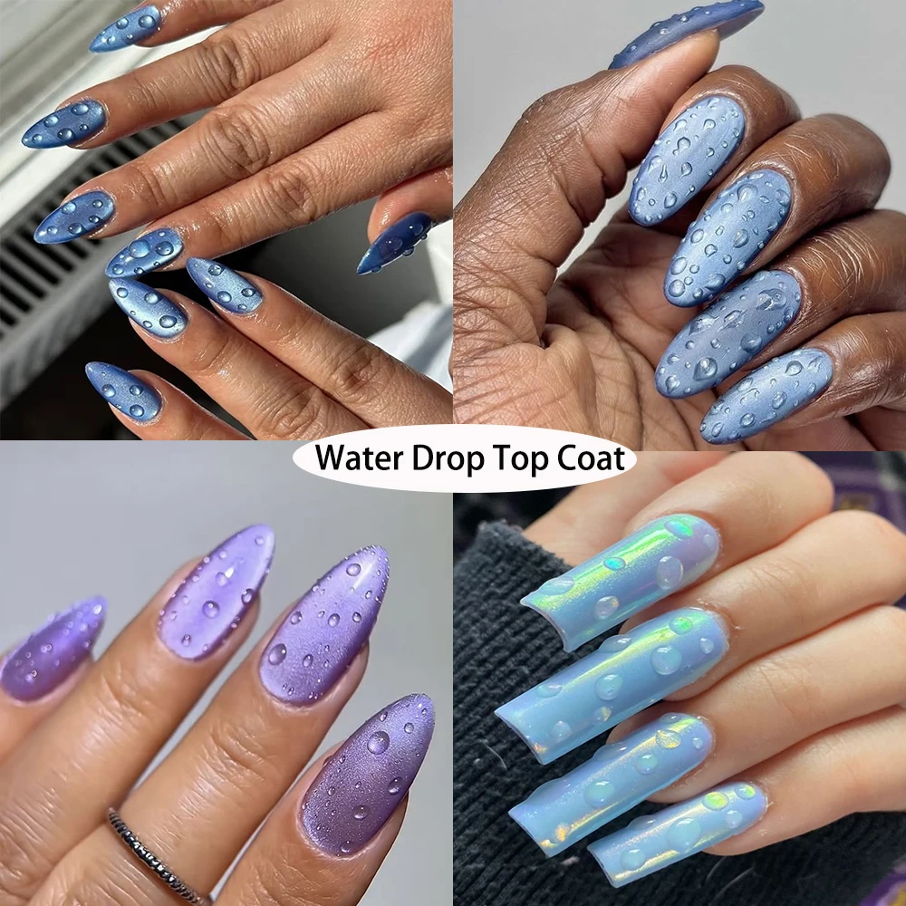 KODIES GEL HEMA/TPO-freier Water Drop Top Coat, kein Abwischen, selbstnivellierender Gel-Überlack, 3D-Effekt, Kristall-Maniküre-Finish, semi-permanent – Detail 7