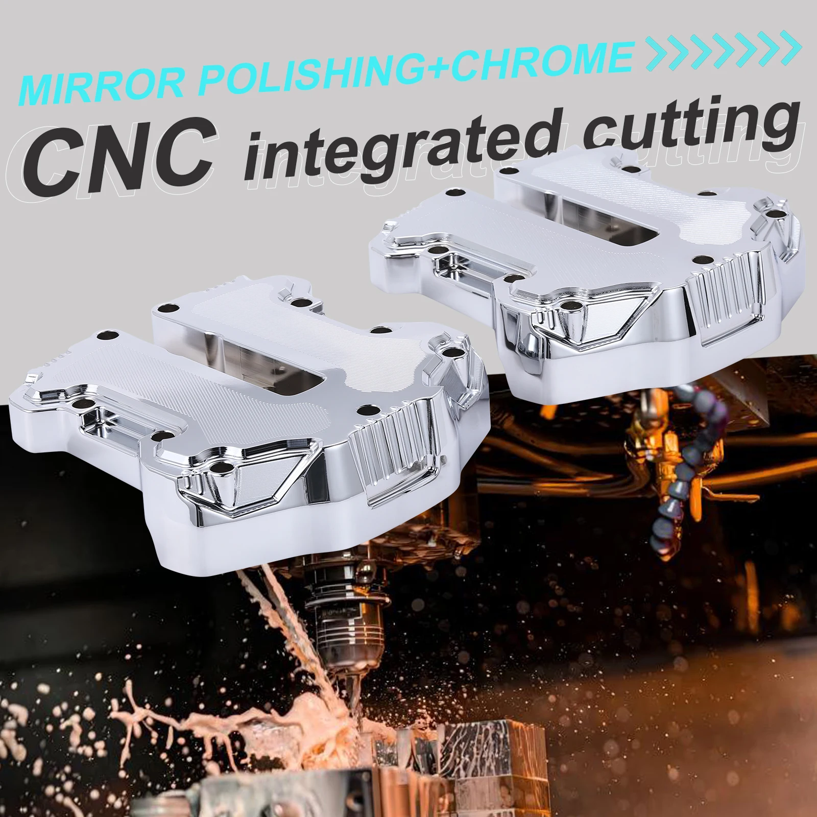 CNC Aluminum Rocker Box cover for Harley M8 engine Road King FLHR Street Glide FLHX Ultra Electra Glide 2017-2024
