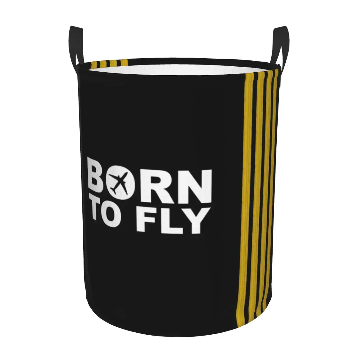 

Корзина для белья Born To Fly Captain Stripes Flight Pilot, большая корзина для хранения, органайзер для игрушек в стиле авиации для девочек и мальчиков