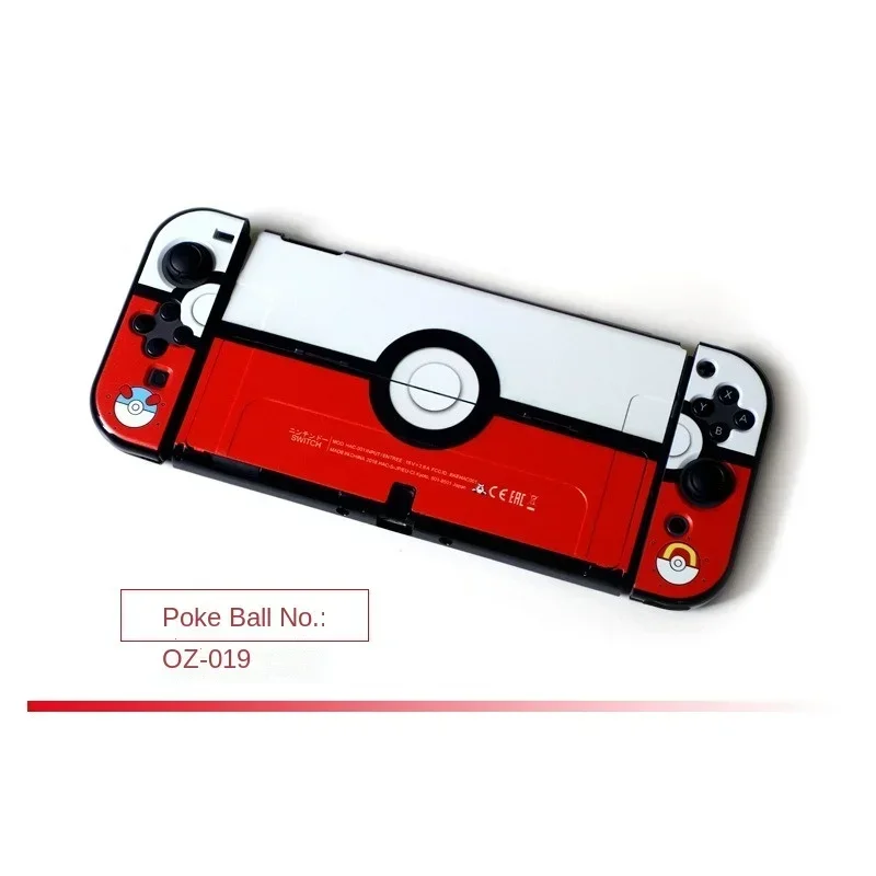 Pokemon Pikachu Nintendo Switch Oled Case Cartoon Anime Game Console Protective Cover Pc Case dla Nintendo Switch Oled Pokeball