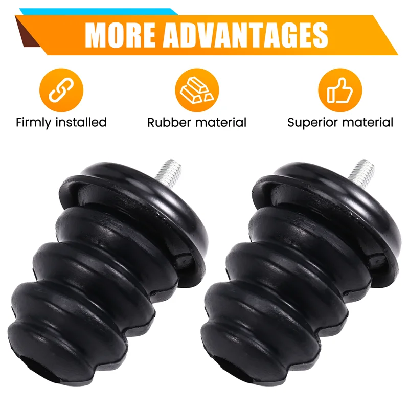 For Chevy Silverado GMC Sierra 1500 1999-2007 Compatible Rear Axle Bump Stop Stopper Kit- 2Pcs 15712438-AA26