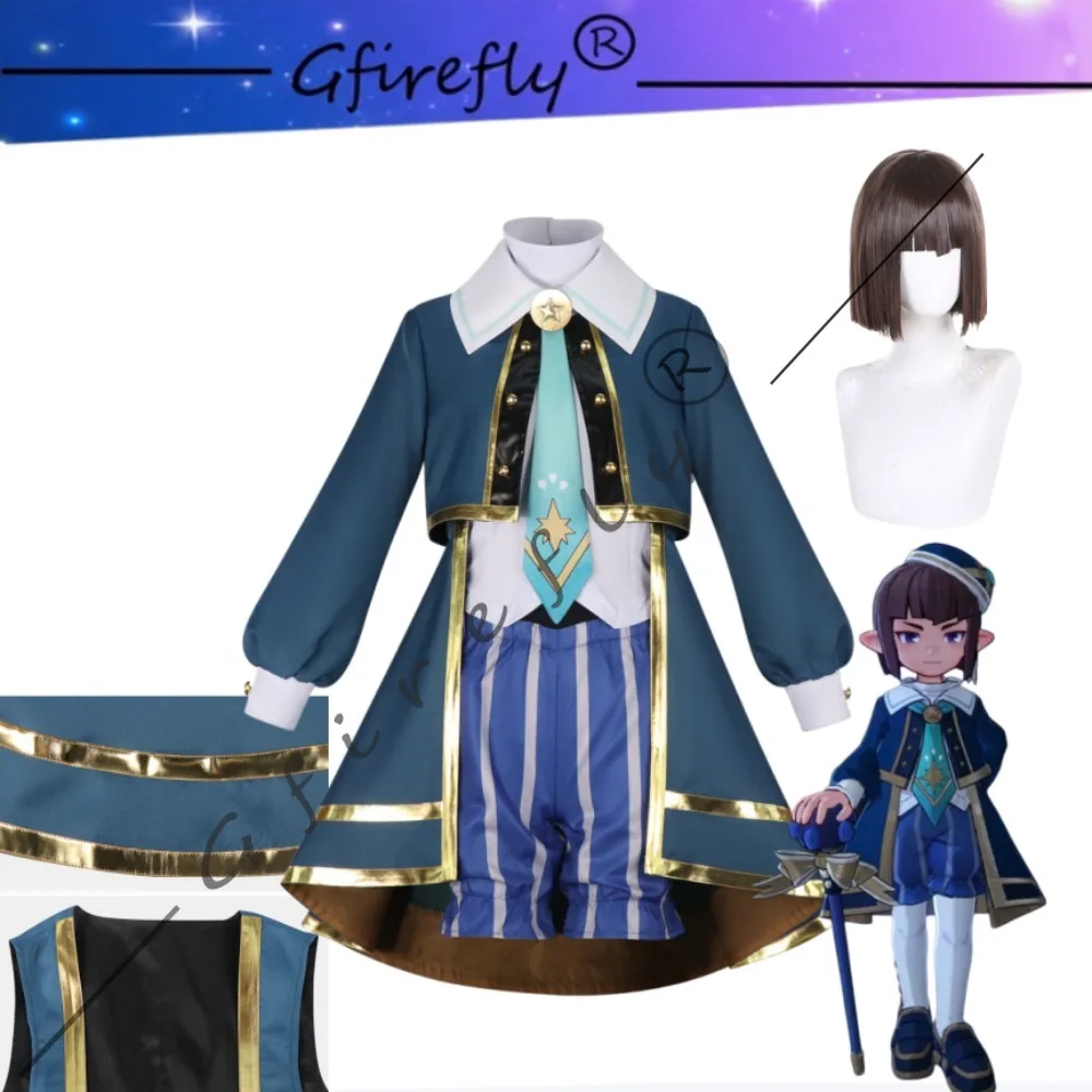 

Roco Kingdom Louis Same Style Cosplay Costume Full Set with Wig Accessories Unisex Halloween Carnival Party Comic Con Stage Wear