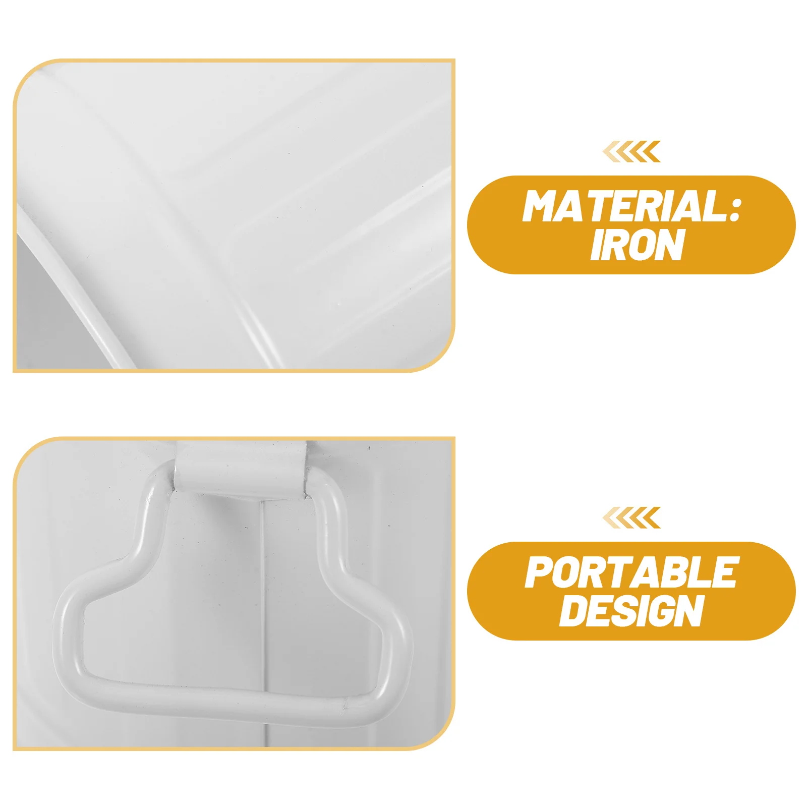 

1pc Desktop Storage Bucket Iron Large Capacity Trash Can For Office Desk Home Bedroom Pen Holder Stationery Container Brush