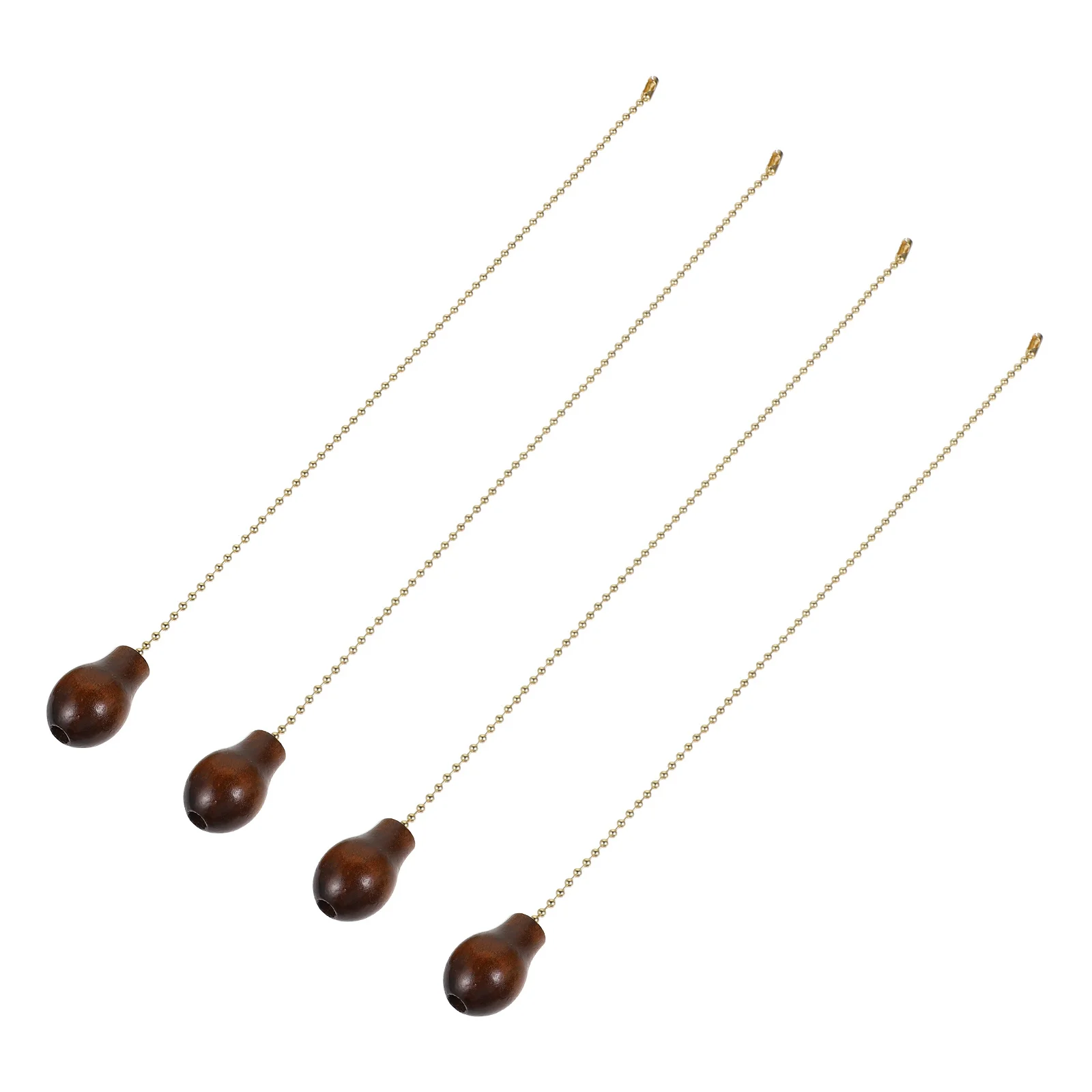 4 Buah Rantai Tarik Lampu Bentuk Labu Kayu Bahan Premium DIY Dekorasi Jendela Pintu Lampu Plafon Rantai Tarik