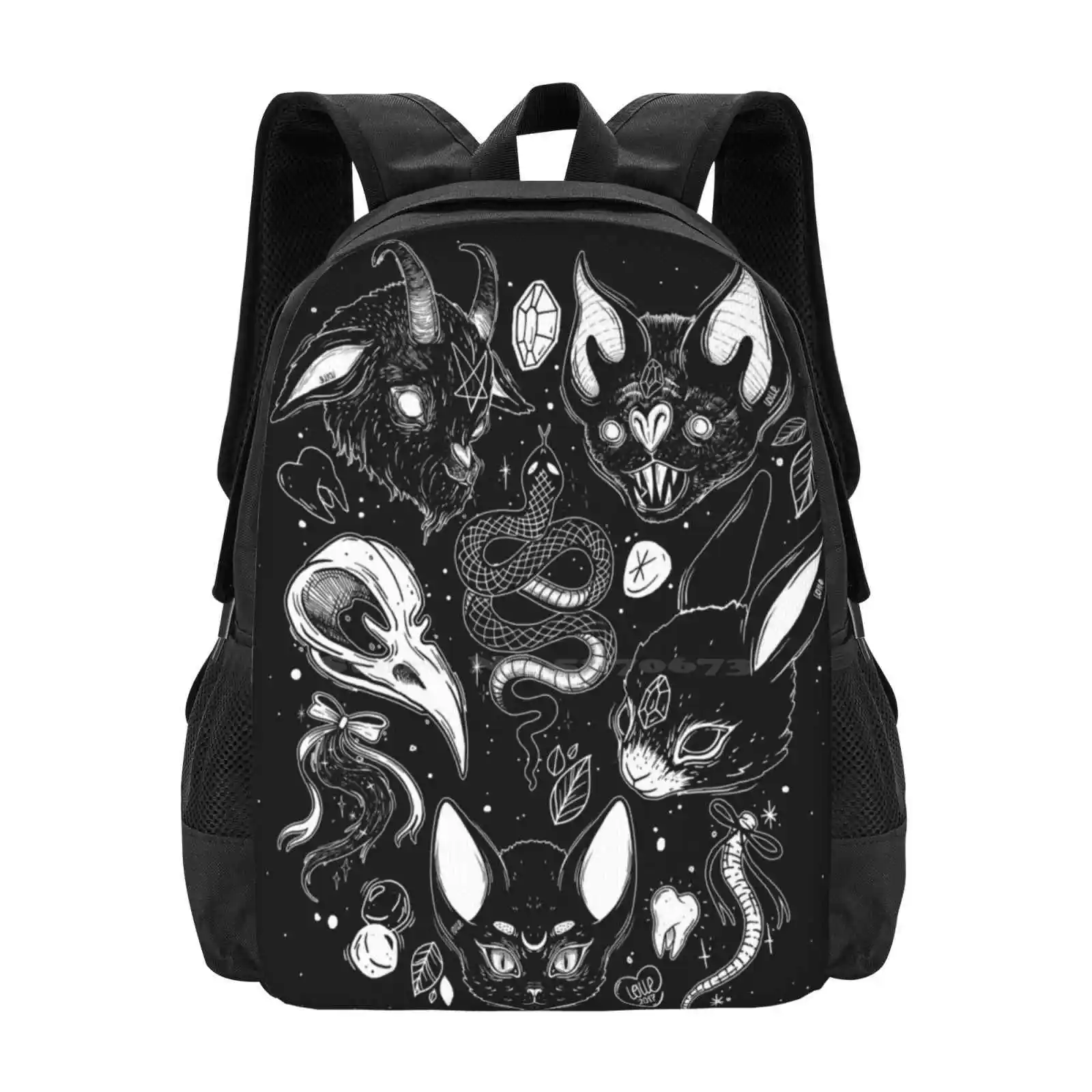 Familiar Spirits Pattern Design Laptop Travel School Bags