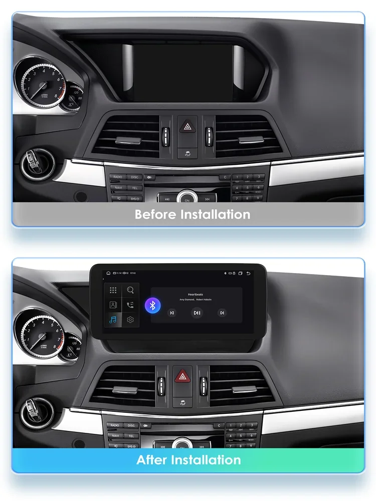 Android 13 Auto Auto Intelligente Systeme Radio Für Mercedes Benz E-Klasse C207 W207 A207 NTG 4,0 4,5 5,0 2-Türer Autoradio HeadUnit