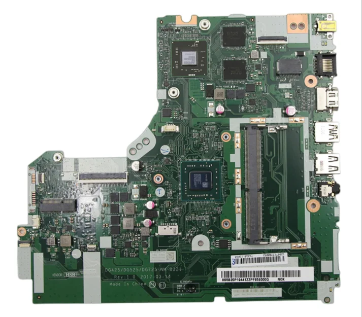 Imagem -02 - Placa-mãe do Portátil para Lenovo Ideapad Lenovo Ideapad 33015ast 320-15ast 330-17ast Dg425 Dg525 Dg725 Nm-b321 Cpu Amd 100 Testado Quente