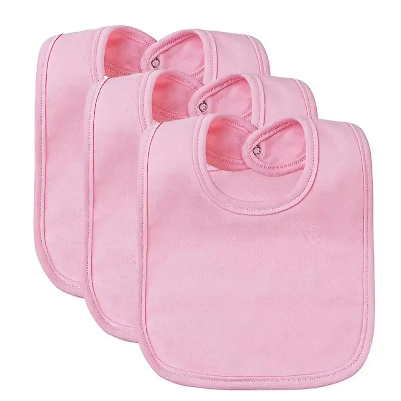 Baby Bibs Cotton Newborn Baby Toddler Bibs Solid Color Saliva Towel Feeding Burp Cloth Scarf Baby Bibs Newborn Feeding Bib