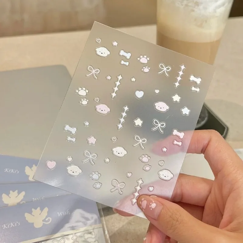 INS Graffiti Cute Dog 3D Relief Stickers, Cartoon DIY Decals for Cup, CCD Camera, Phone & Notebook