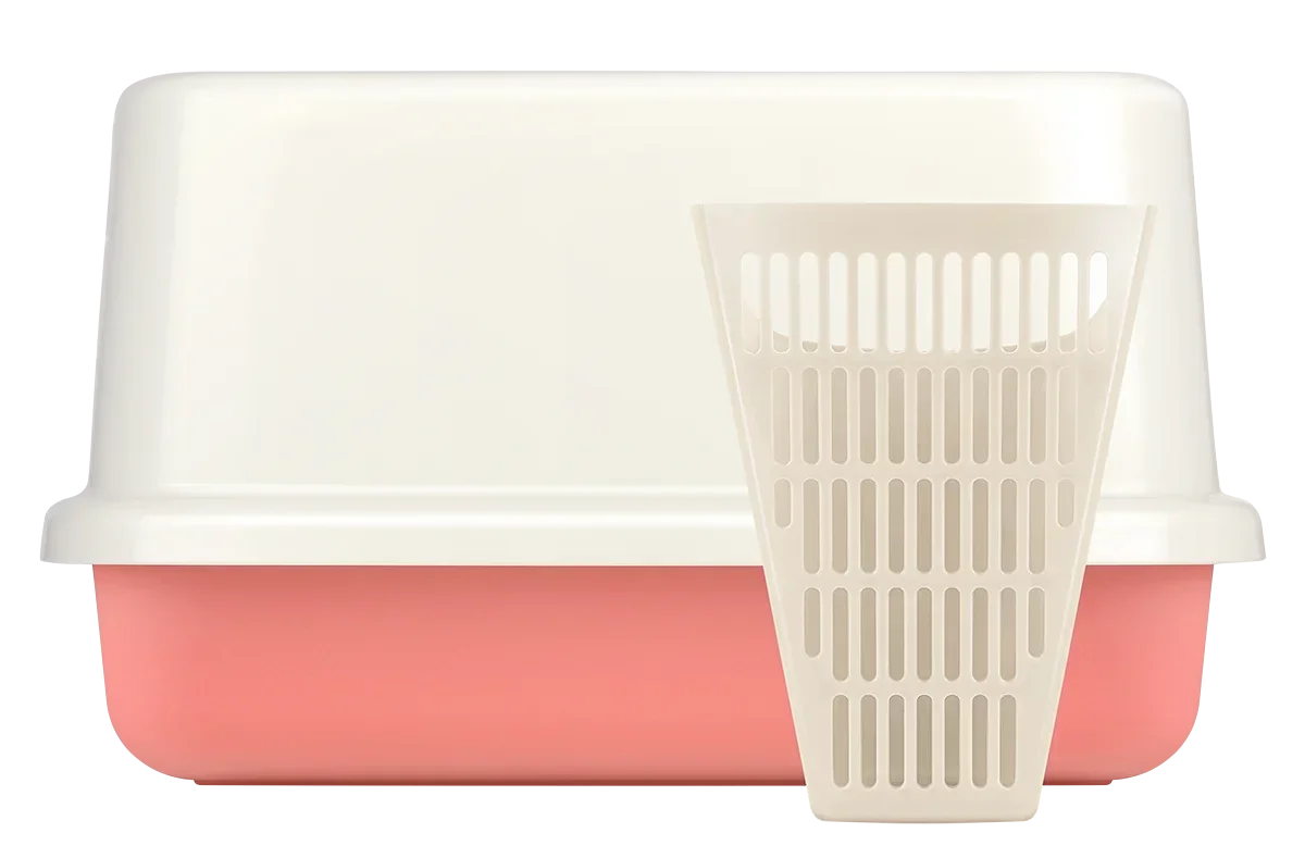 Hot salesWholesale Pet Cleaning Automatic Cat Toilet Products Plastic Large Space Box Closed Cat Litter Box Cat Litter Trays 1.8