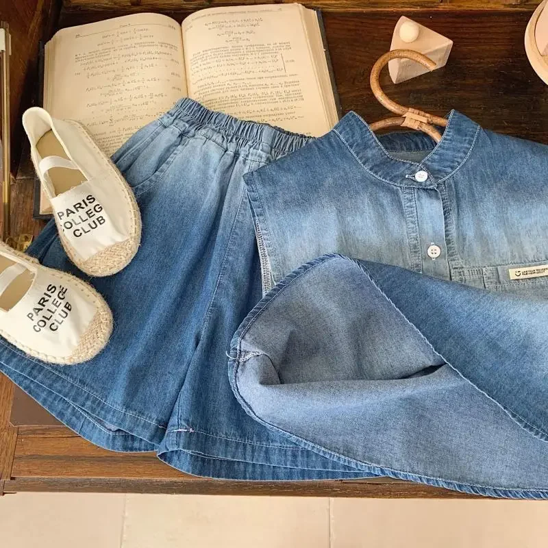 

Boys' Summer Suit fashionable 2026 New Style Children's Lightweight Vest T-shirt Shorts Two-piece Set