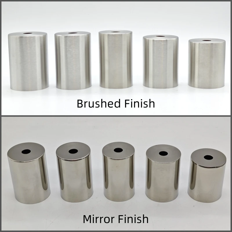 E26/E27 Outdoor Lamp Cups: Stainless Steel, Mirror/Brushed Finish, Fit Plastic/Ceramic/Bakelite Cores