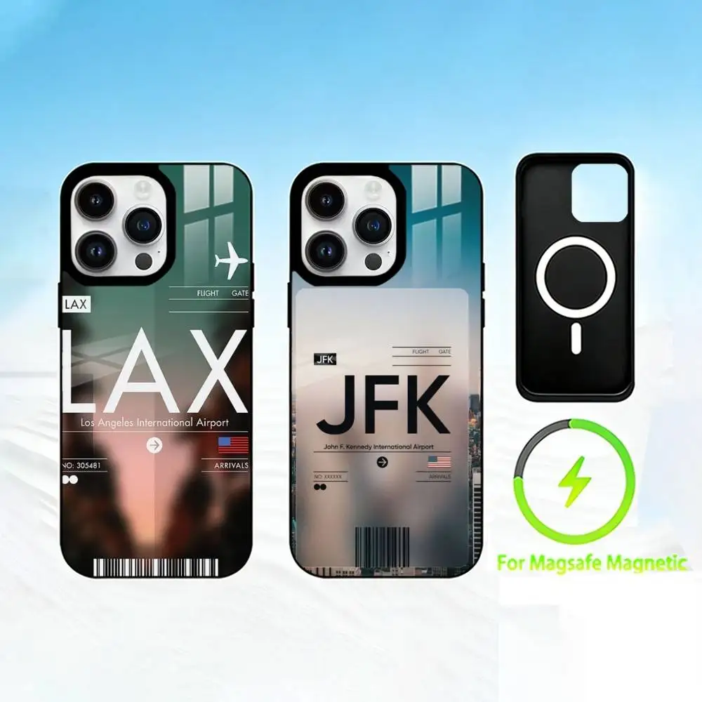 

C-City skyline Phone Case For iPhone 17 16 15 14 13 12 Pro Max Plus for Mirror Wireless Magnetic Cover
