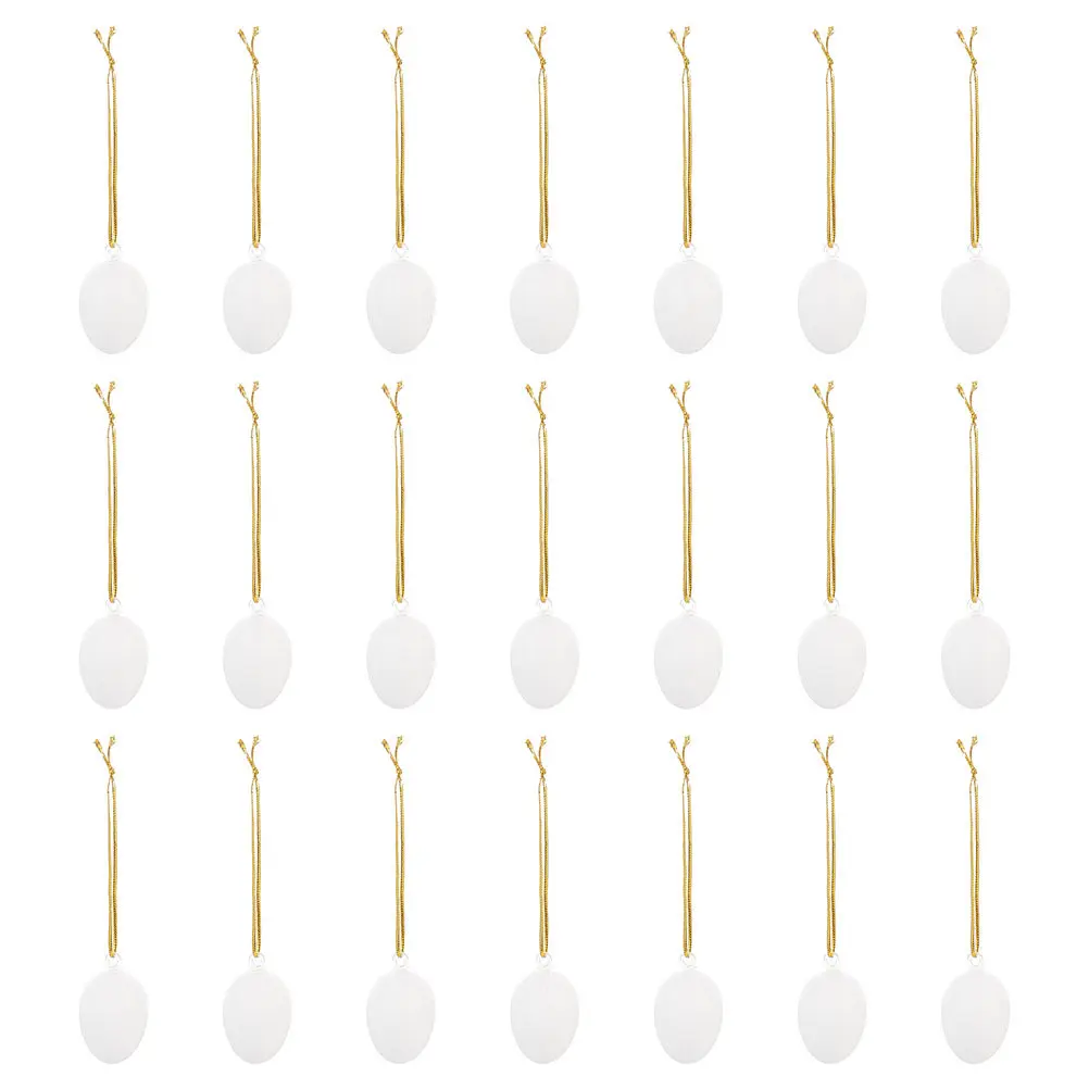 

25 шт. пластиковых пустых пасхальных яиц для росписи, многоразовые подвесные украшения, декор для вечеринок, подвески в форме голубиных яиц