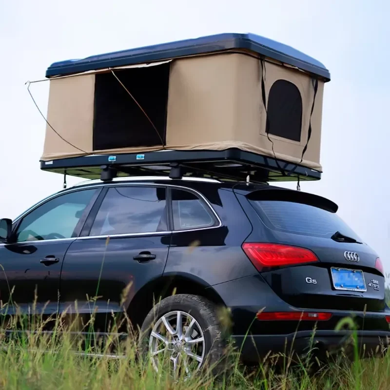 Waterproof Hard Shell Roof Top Tent for Car SUV Foldable Camping Gear Outdoor Travel Equipment Durable Auto Roof Tent 2026