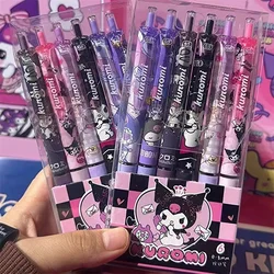 Penna Gel Sanrio 12-24 pezzi Cartoon Kuromi studenti cancelleria penne da scrittura 0.5 Black School Children Exam Tool Office Signature