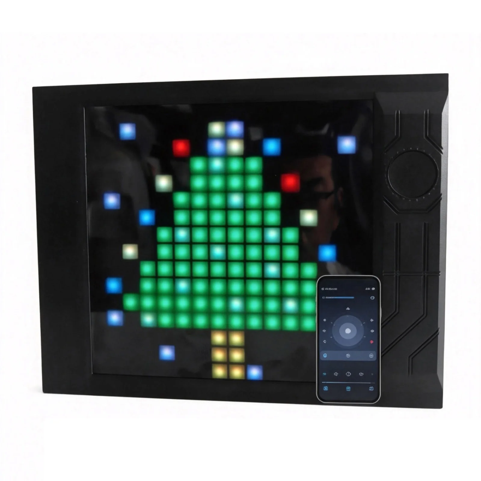 For 2026 Steam Machine Faceplate 16x16 LED Matrix Display Panel ABS Replacement Cover APP Control DIY RGB Animation