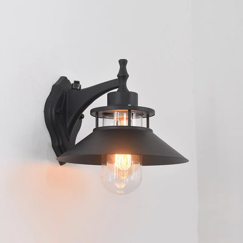 

American Style Outdoor Waterproof LED Wall Lamp Retro Design for Balcony Villa Room Exterior Lighting
