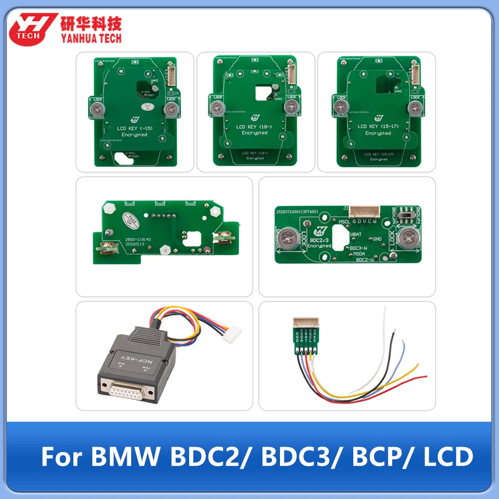 

Комплект интерфейсных плат Yanhua ACDP для копирования зашифрованных ключей BMW BDC2/BDC3/BCP/LCD