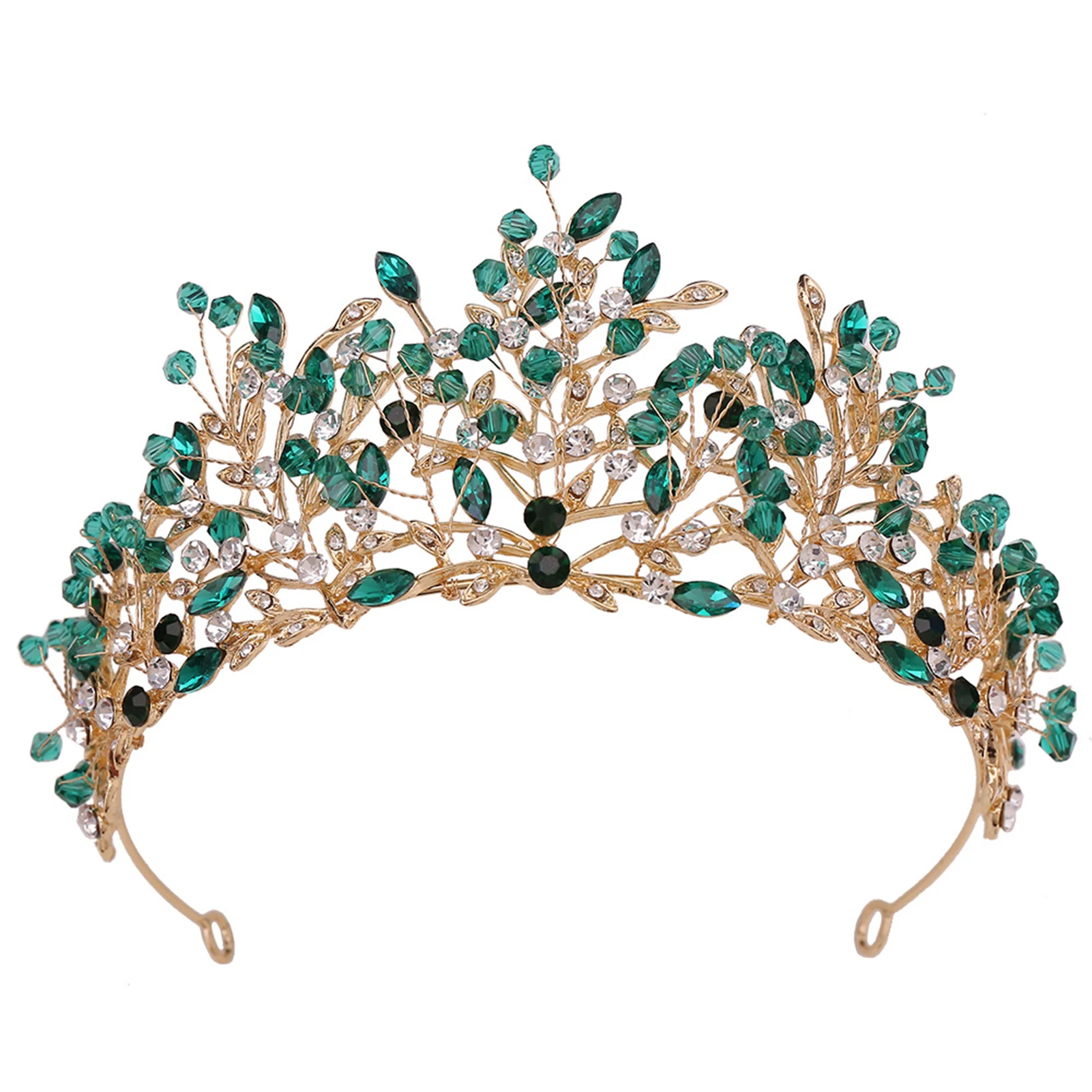 New Hot Wedding Tiara Crown Headband Wedding Temperament Simple Style Sparkling Crown for Bride Bridesmaid Princess Costume