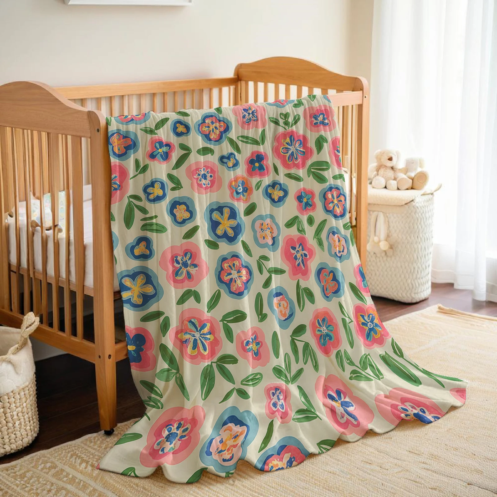 ผ้าห่มไมโครไฟเบอร์ลายดอกไม้แบบ - Christmas Throw Blanket บทวิจารณ์และราคา