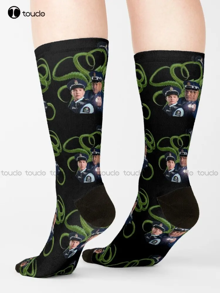 The Gang From Wellington Paranormal Is Here! With A Friend... Socks Mens Socks Personalized Custom Unisex Adult Teen Youth Socks