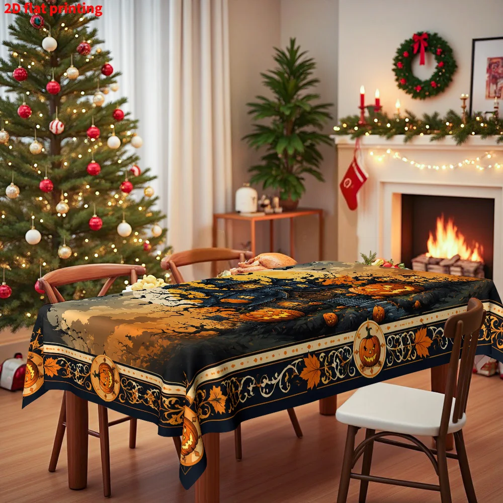 One piece, 2D flat printing, home decoration printed tablecloth, tablecloth for adding tableware to the dining tablezyc