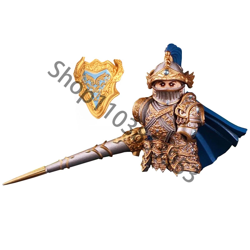 Middle Ages King Arthur Lancelot Knights of The Round Table Anime Movies Bricks Dolls Building Blocks Assembling Toys Model Gift