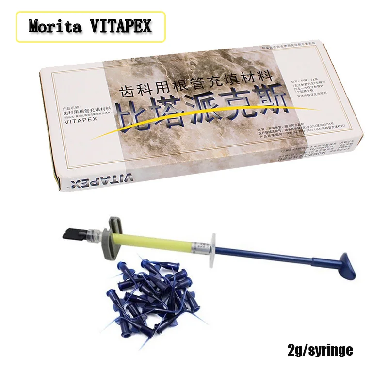 

2g/Syringe Original Dental VITAPEX Root Canal Filling Materials With 20 Disposable Syringe needles