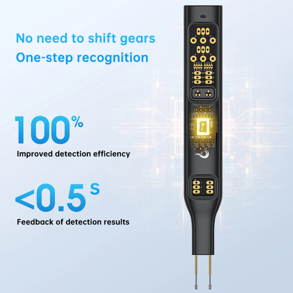 IC Transistor Meter Diode Triode Circuit Chips Detector Multifunctional Optocoupler Tester Handheld Integrated Circuit Tester