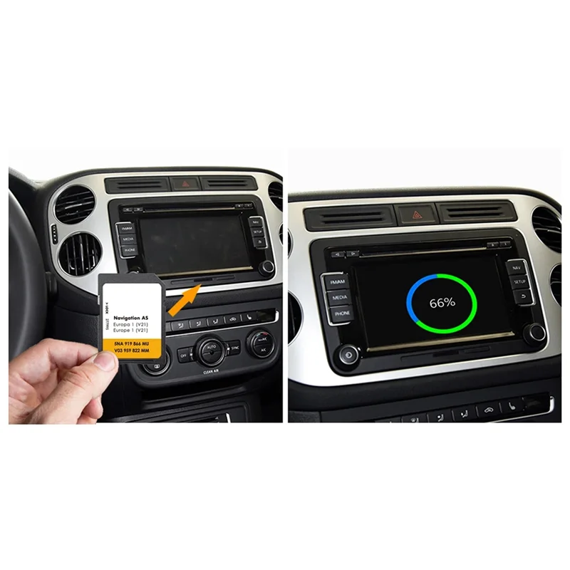 ABZZ-بطاقة الملاحة بطاقة SD VW Discover Media 2025 Sat Nav AS V21 خريطة المملكة المتحدة أوروبا 32 جيجابايت #1