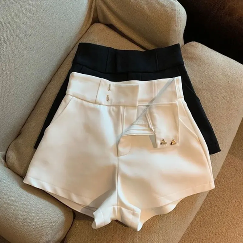 

Women Shorts Black Shorts Women Harajuku Elegance High Waisted Shorts A Line Slim Casual Hot Girl Straight Pants Sexy
