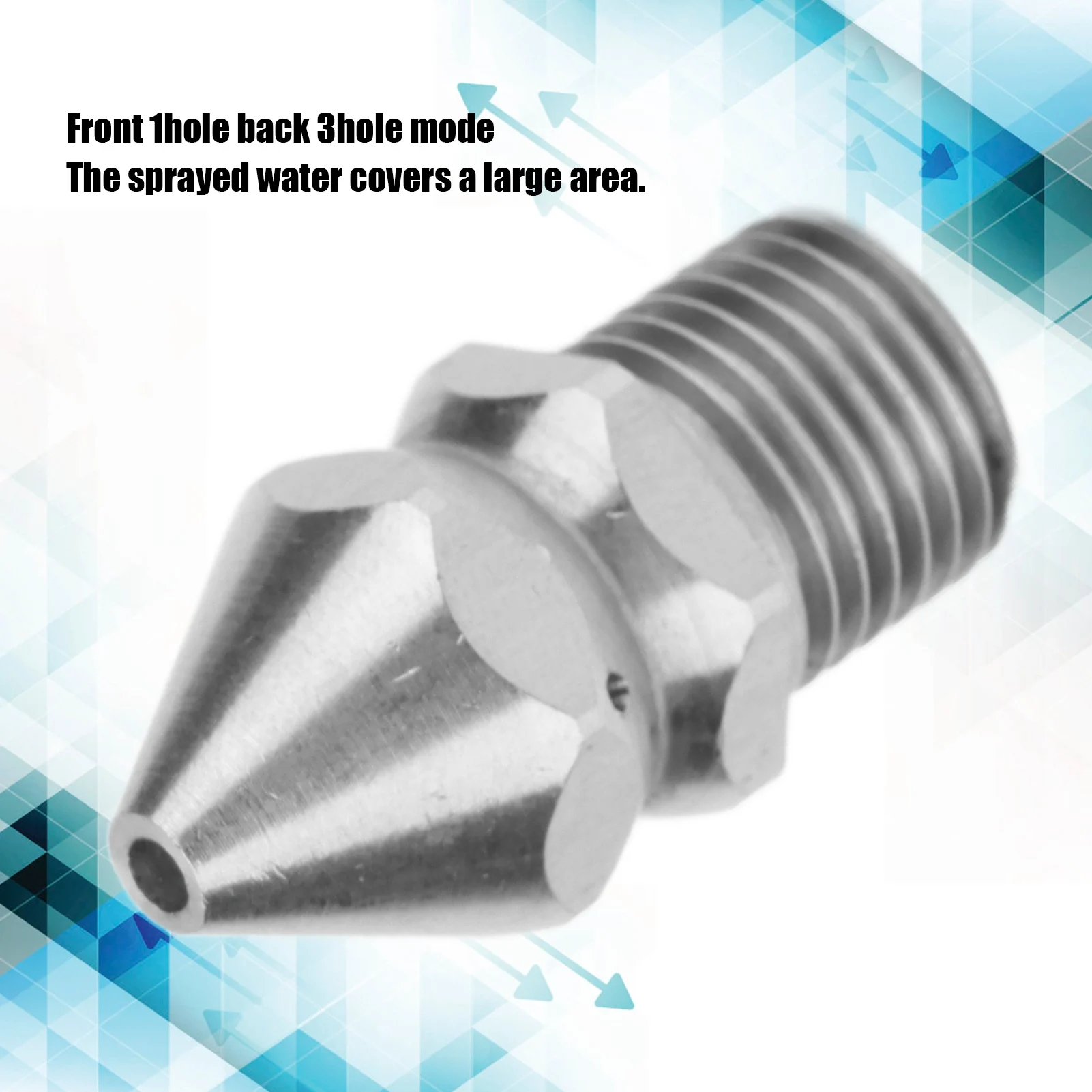 G1/4 Male Thread 4 Hole Sewer Cleaning Nozzle Stainless Steel Drain Pipe Jet Nozzle for High Pressure Washer