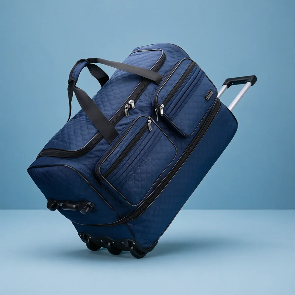 Gepäcktasche mit Rollen für grenzüberschreitende Reisen, geräumige Reisetasche für Geschäftsreisen, Oxford-Stoff-Reisetasche, die ohne Gepäckaufgabe bei Fluggesellschaften genutzt werden kann, Studenten-Koffer. – Detail 10