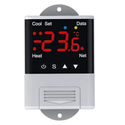 JHD – Thermostat Wifi sans fil AC110-220V DTC1201, capteur NTC, affichage numérique, contrôle par application pour maison intelligente