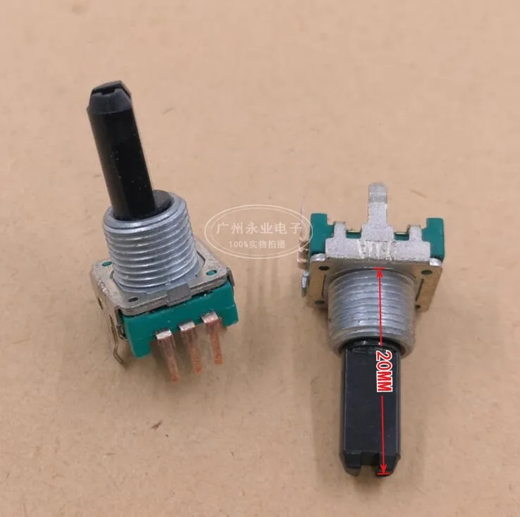 2 Piece EC12 Encoder Stepping 24 Bit Audio Volume Amplifier Infinite Rotary Digital Potentiometer Handle Length 20MM