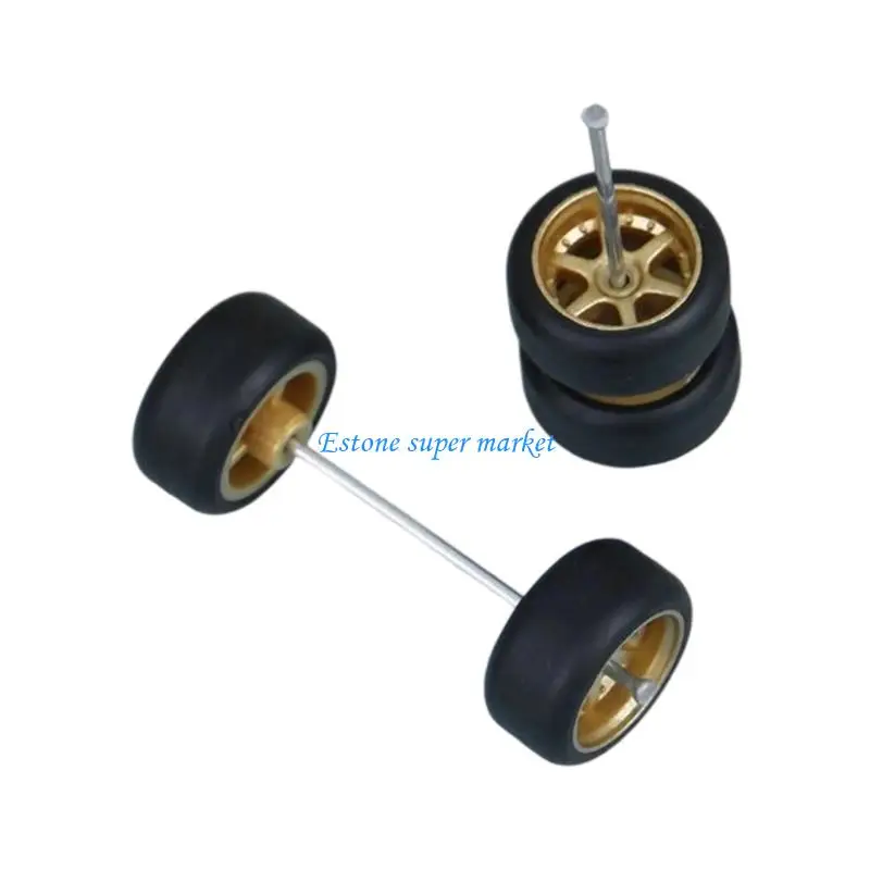 090B 4PCS متين 1/64 عجلات السيارات والسيارات