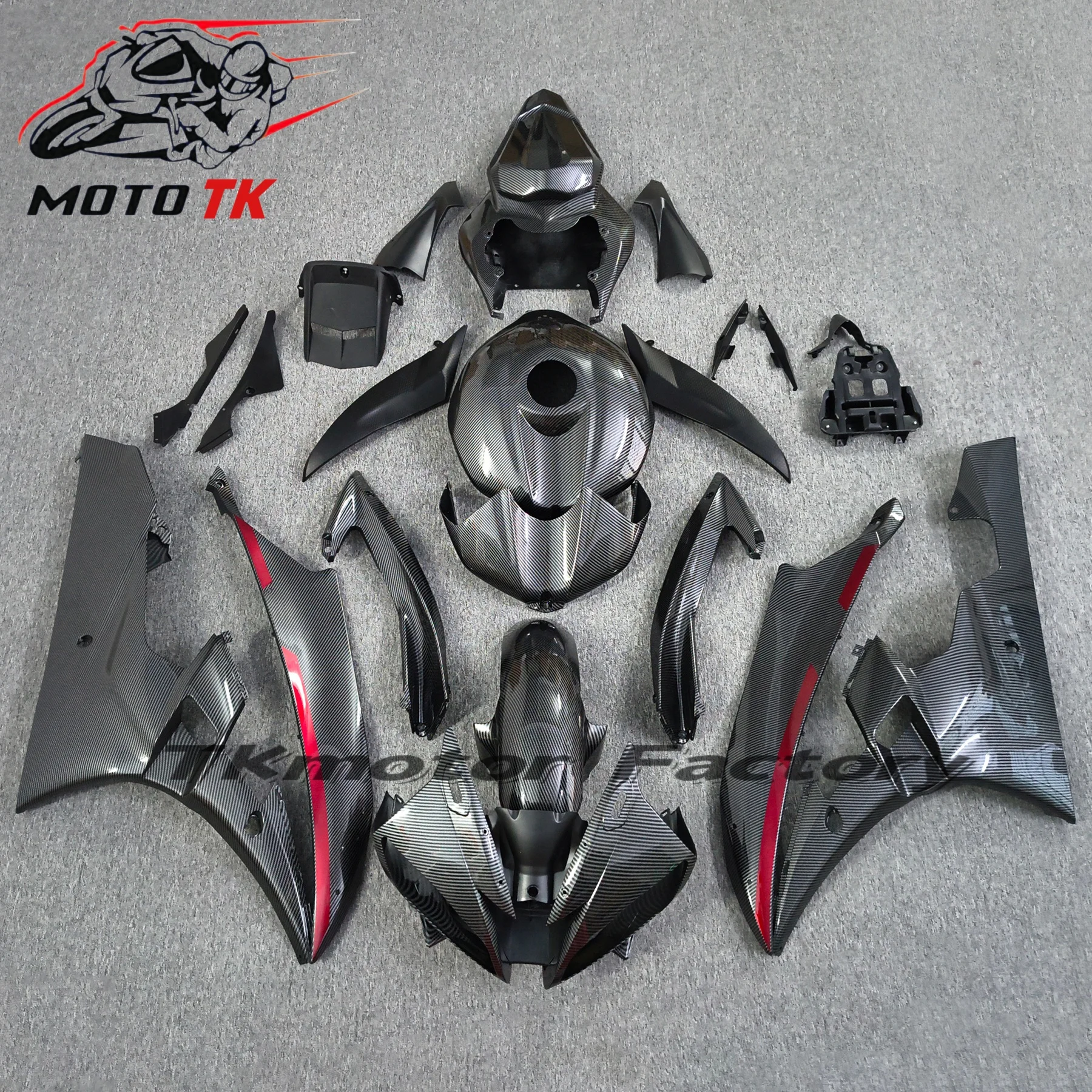 New Style Fairing Kit For Yamaha YZF R6 06 07 YZFR6 2006 2007 Motorcycle ABS Fairings Bodywork Panel Set Full Tank Cover Black