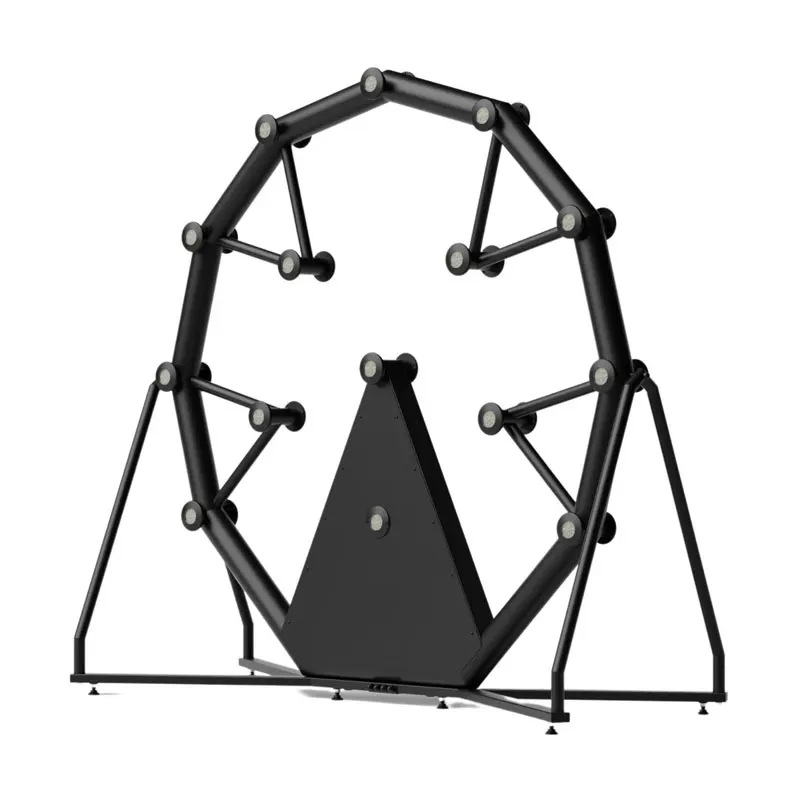 Machine de défi de carnaval d'entraînement de réaction de batak en métal interactive pour les activités de terrain de jeu de centre sportif