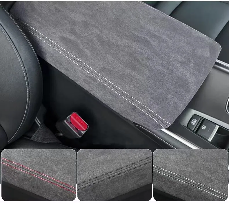 

Top suede warp For Honda Accord 10th 11th Accessory Leather Central Armrest Box cover Protection Sleeve Decoration modification