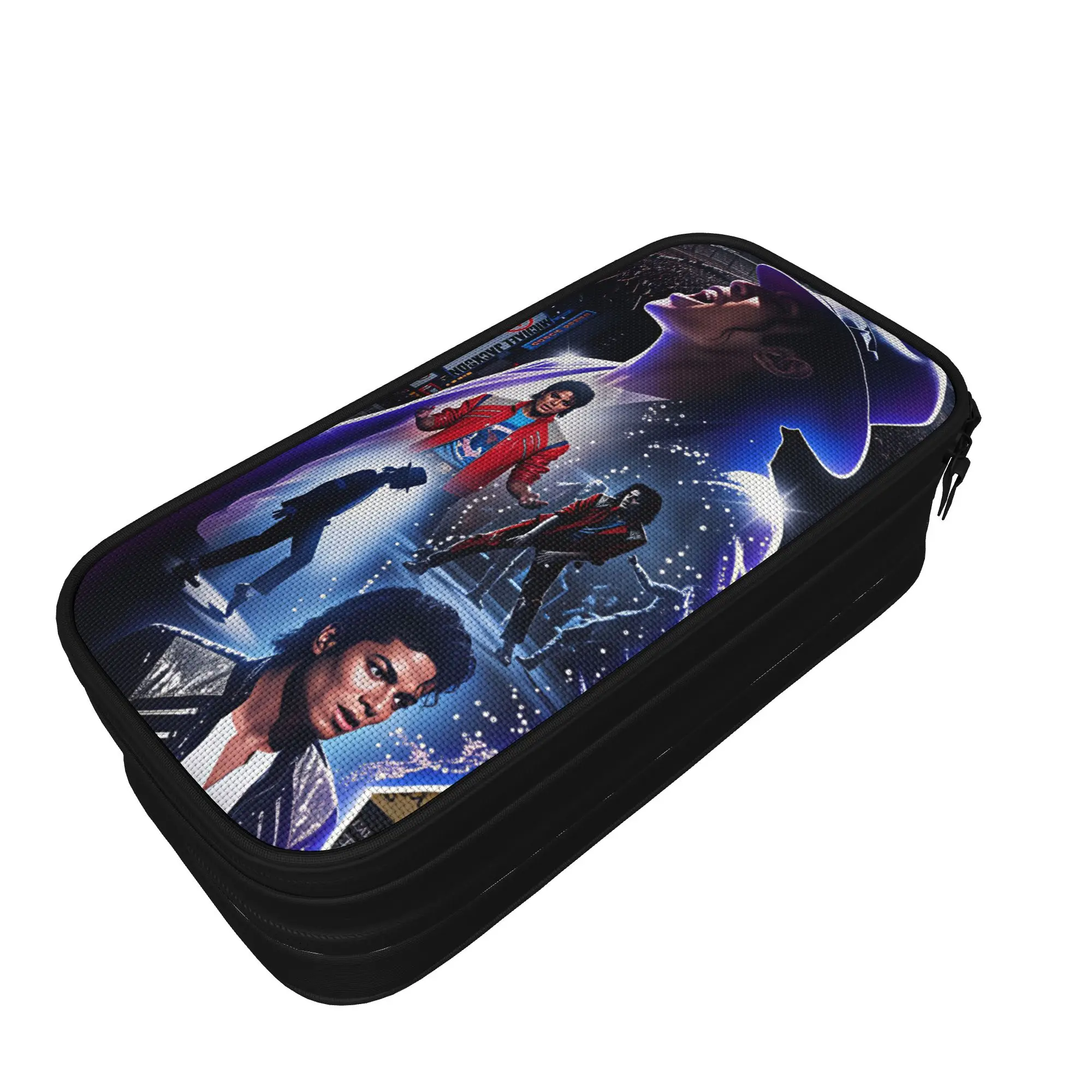 M-Michael Jacksons Pencil Case  Back To School Pencil Cases Zipper Girls Boys  Large Capacity Pencil Bag School Supplies
