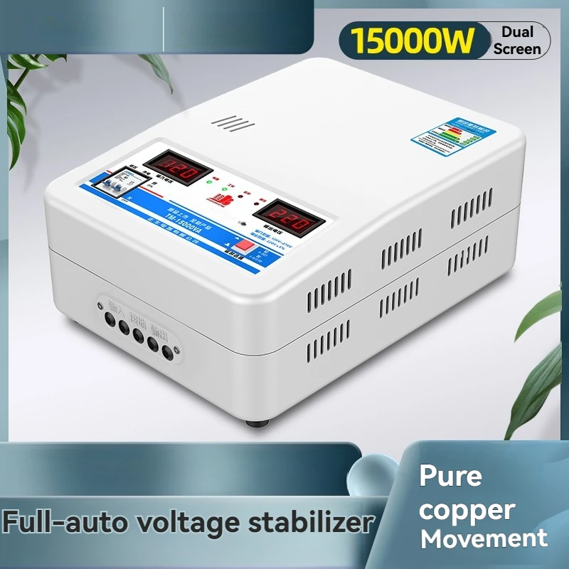 منظم جهد مكيف الهواء الأوتوماتيكي بالكامل، جهد 220، طاقة عالية، مثبت منزلي تجاري، 20 كيلو وات